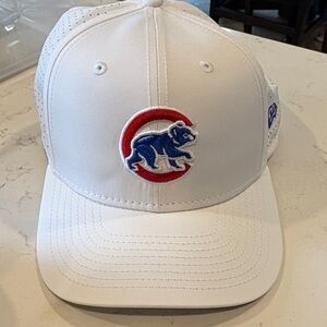 Cubs White Baseball Cap with Red & Blue Team Emblem
